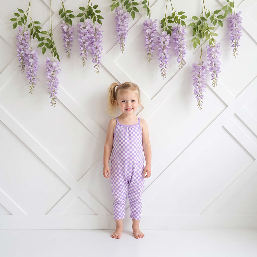 Lilac Checks Jumpsuit
