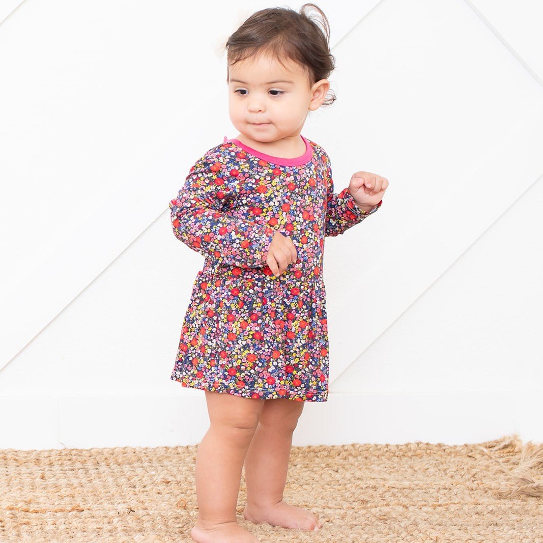 Bestaroo - Bamboo - Midnight Petals Bodysuit Dress