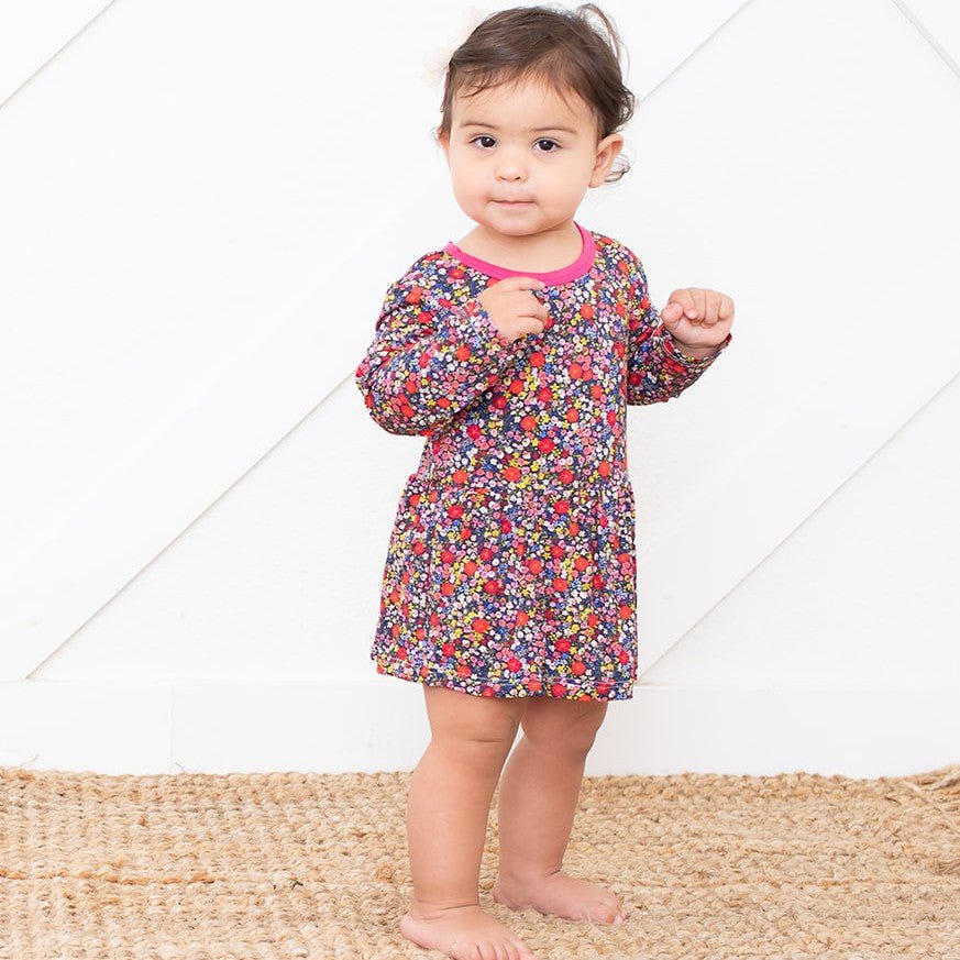 Bestaroo - Bamboo - Midnight Petals Bodysuit Dress