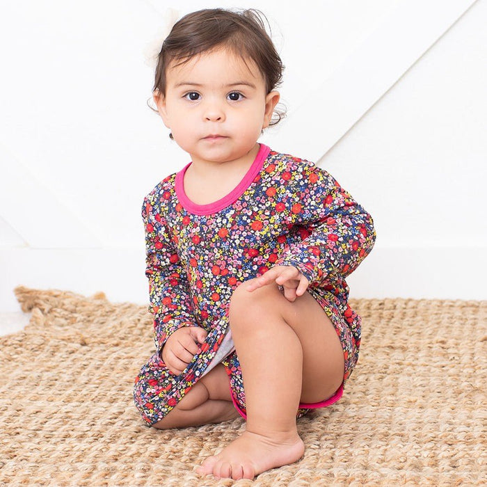 Bestaroo - Bamboo - Midnight Petals Bodysuit Dress