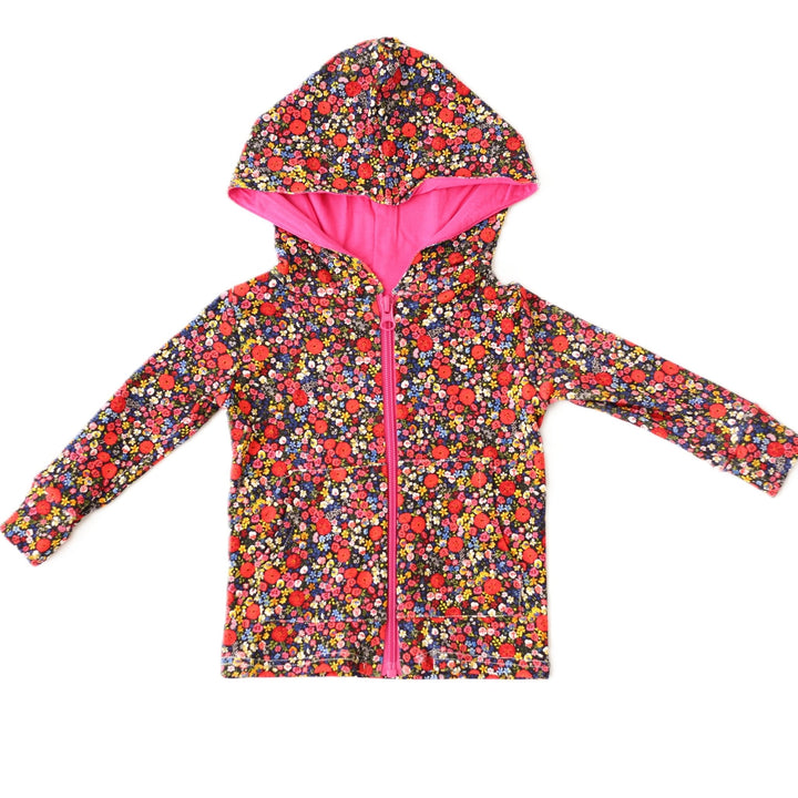 Bestaroo - Bamboo - Midnight Petals Zipper Hoodie