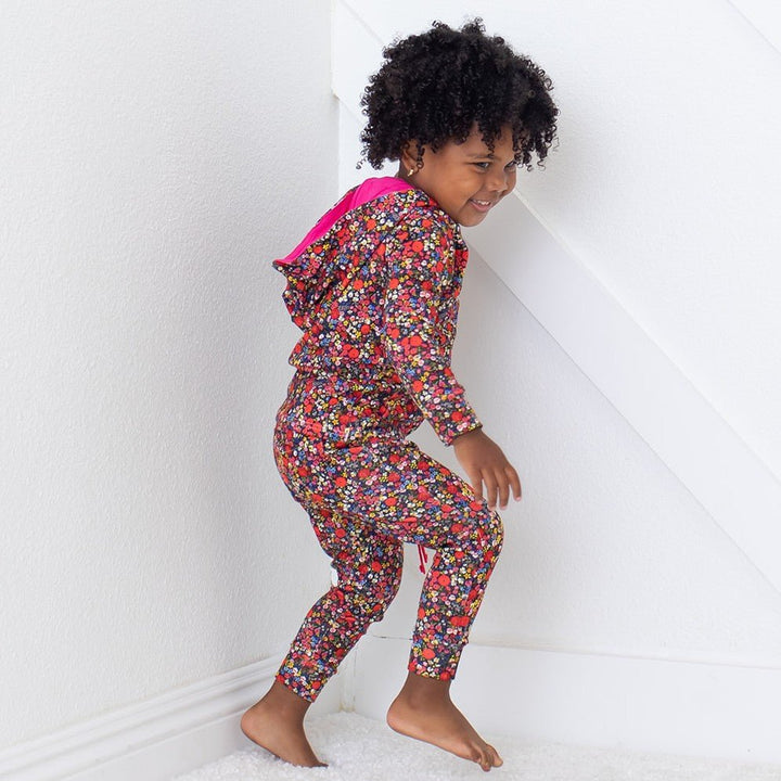 Bestaroo - Bamboo - Midnight Petals Zipper Hoodie