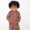 Bestaroo - Bamboo - Midnight Petals Zipper Hoodie