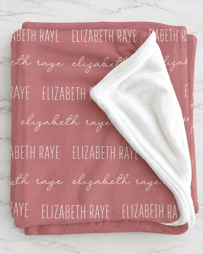 Personalized Minky Blanket