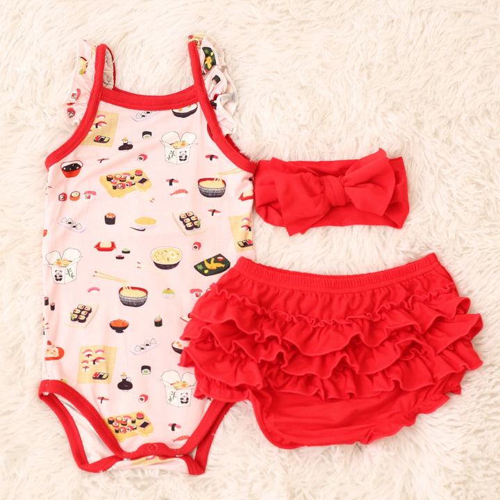 Bestaroo - Bamboo - Miso Cute Ruffle Bloomer Set