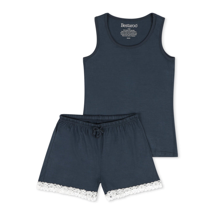 Bestaroo - Bamboo - Navy Blue Women's Short Loungewear