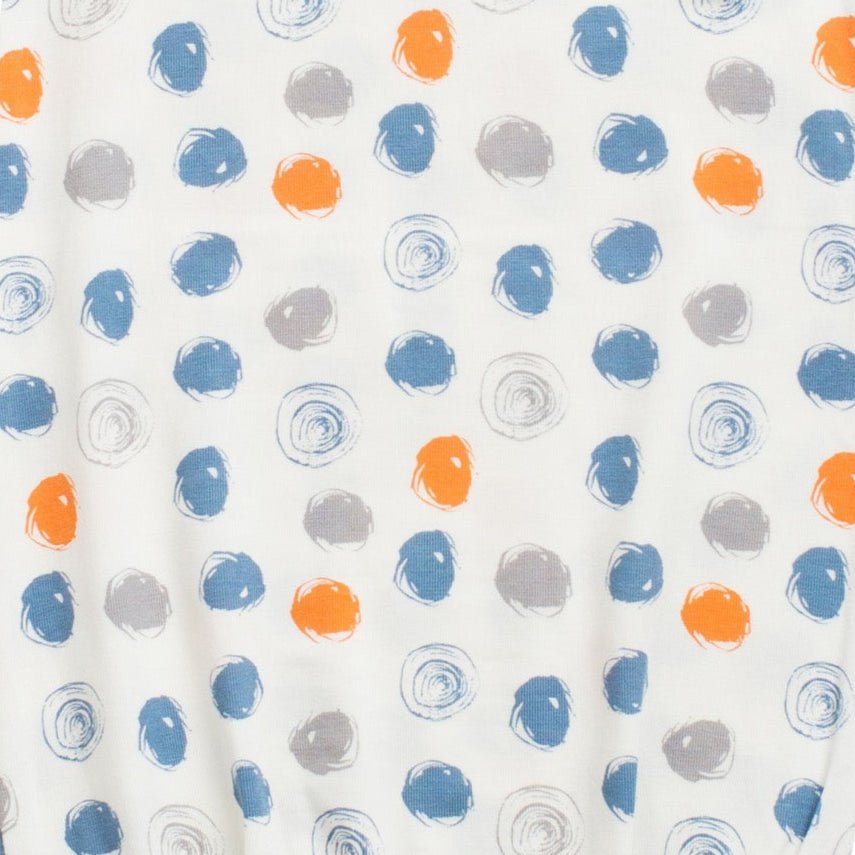 Bestaroo - Bamboo - Orange and Blue Circles Romper