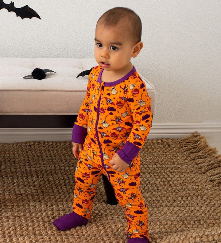 Bestaroo - Bamboo - Orange Boo Crew Convertible Coverall