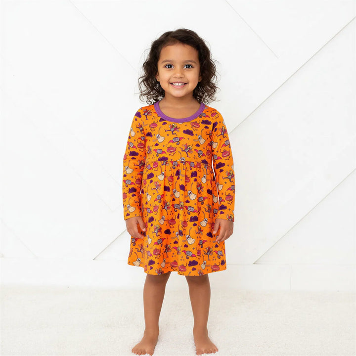 Bestaroo - Bamboo - Orange Boo Crew Dress