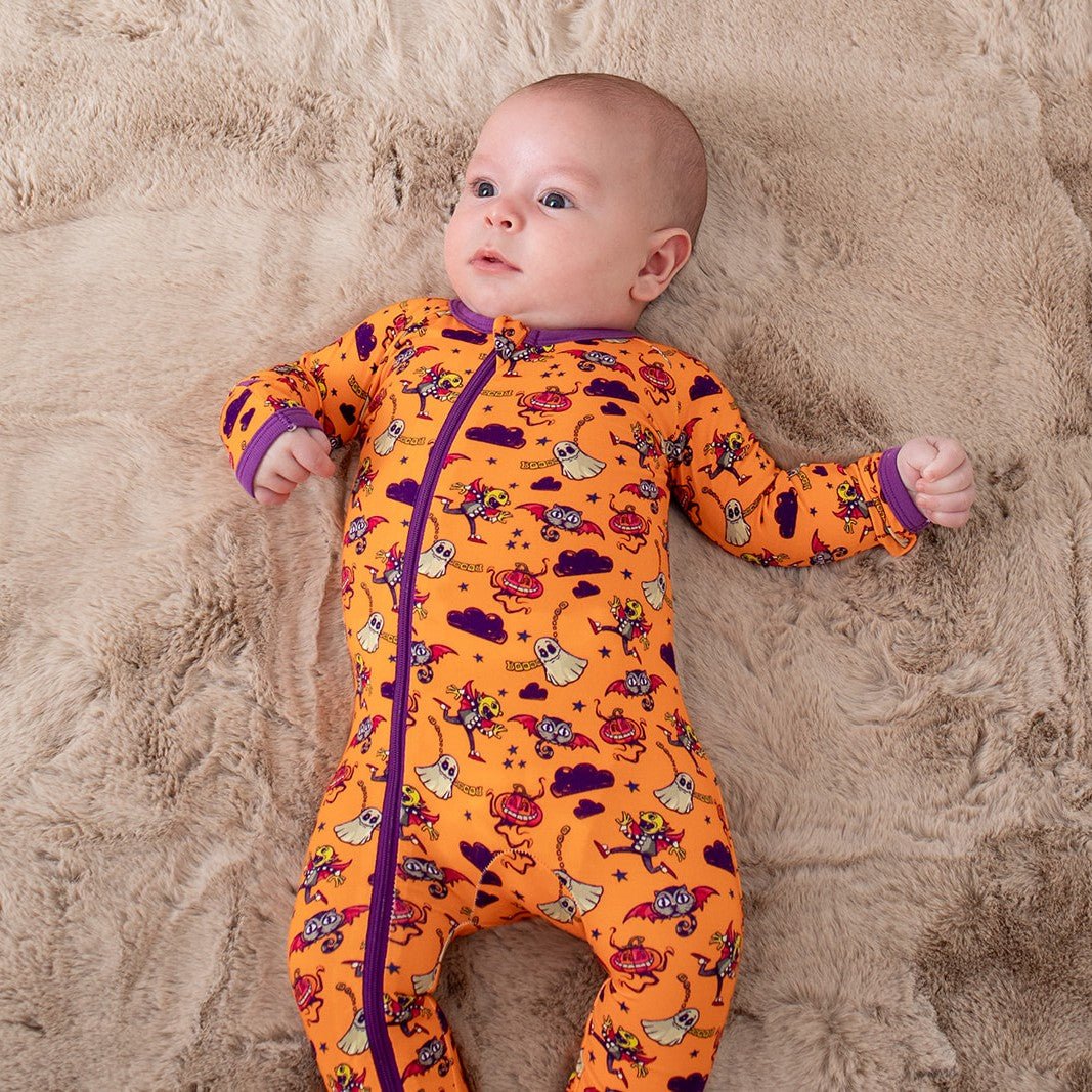 Bestaroo - Bamboo - Orange Boo Crew Footie