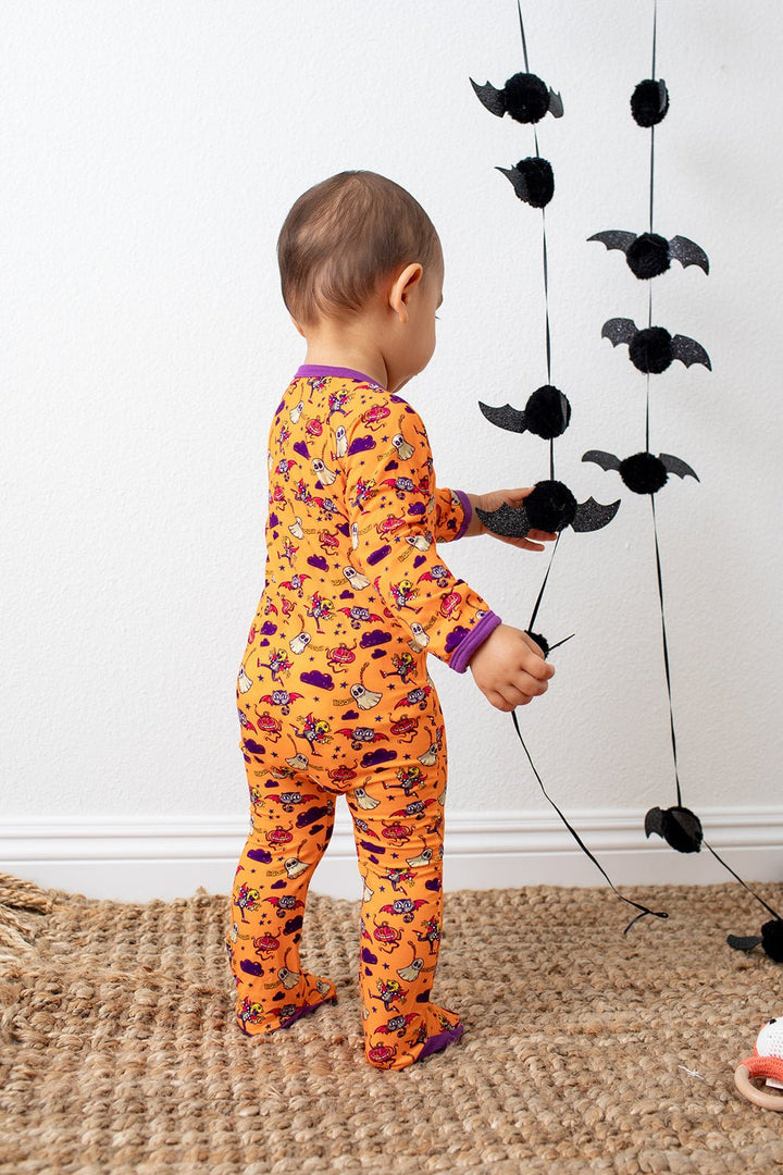 Bestaroo - Bamboo - Orange Boo Crew Footie