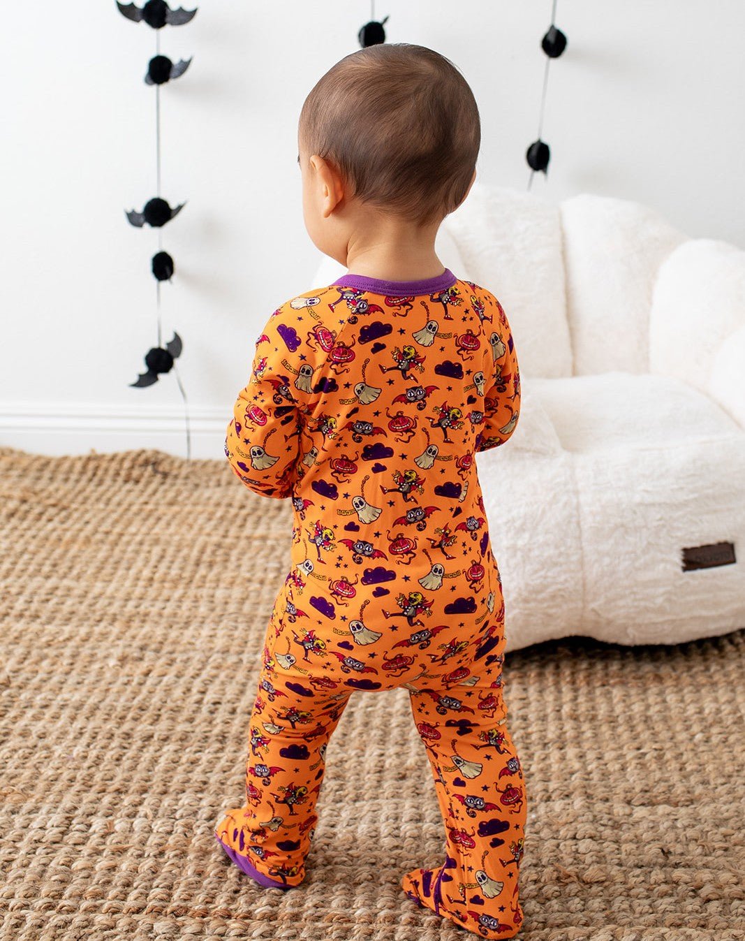 Bestaroo - Bamboo - Orange Boo Crew Footie
