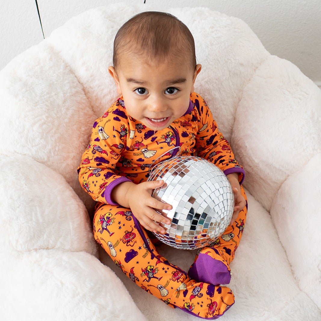 Bestaroo - Bamboo - Orange Boo Crew Footie