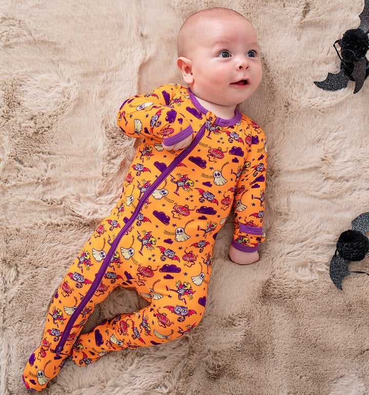 Bestaroo - Bamboo - Orange Boo Crew Footie