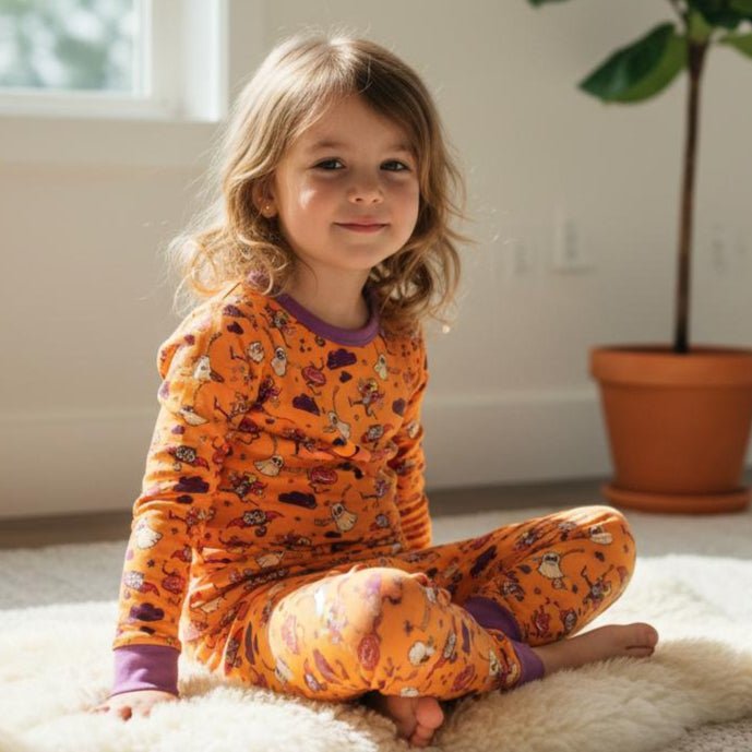 Bestaroo - Bamboo - Orange Boo Crew PJs