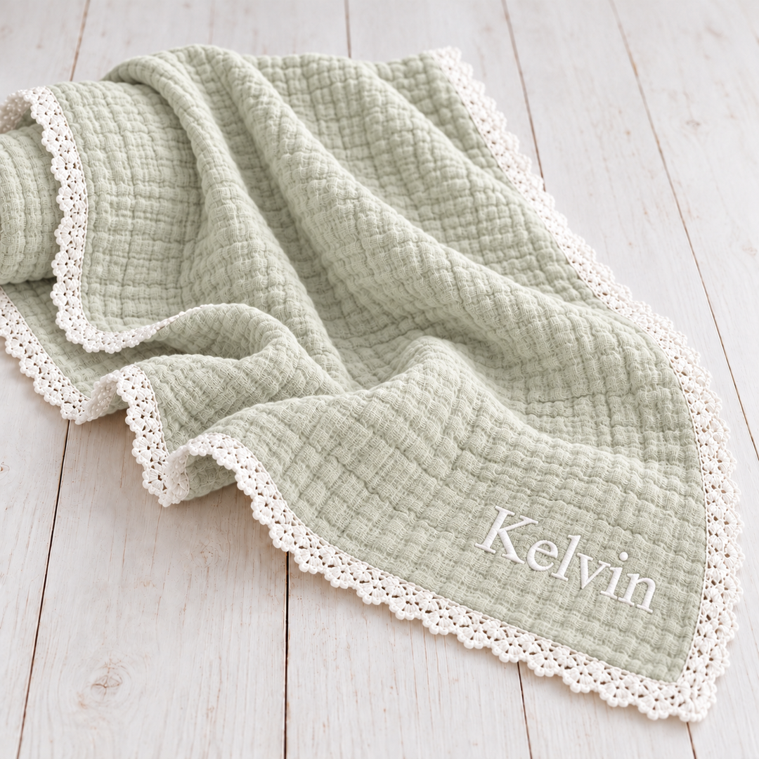 Bestaroo - Bamboo - Organic Muslin Blanket in Sage