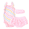Bestaroo - Bamboo - Pastel Checks Bloomer Set