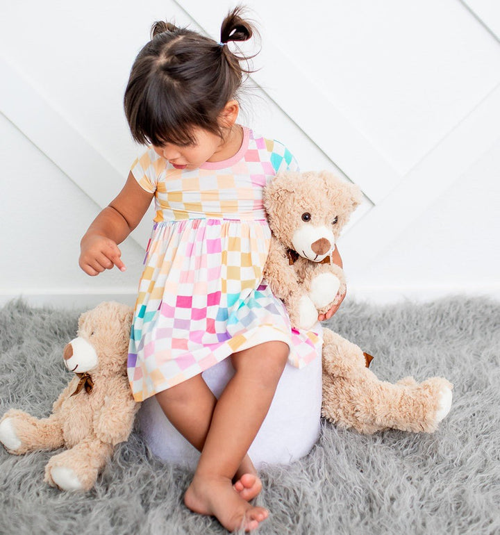 Bestaroo - Bamboo - Pastel Checks Dress