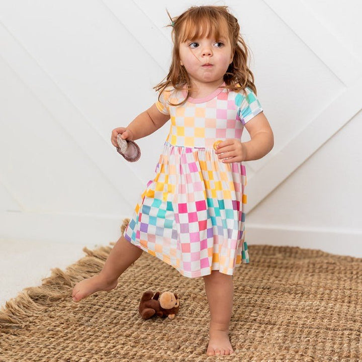 Bestaroo - Pastel Checks Dress