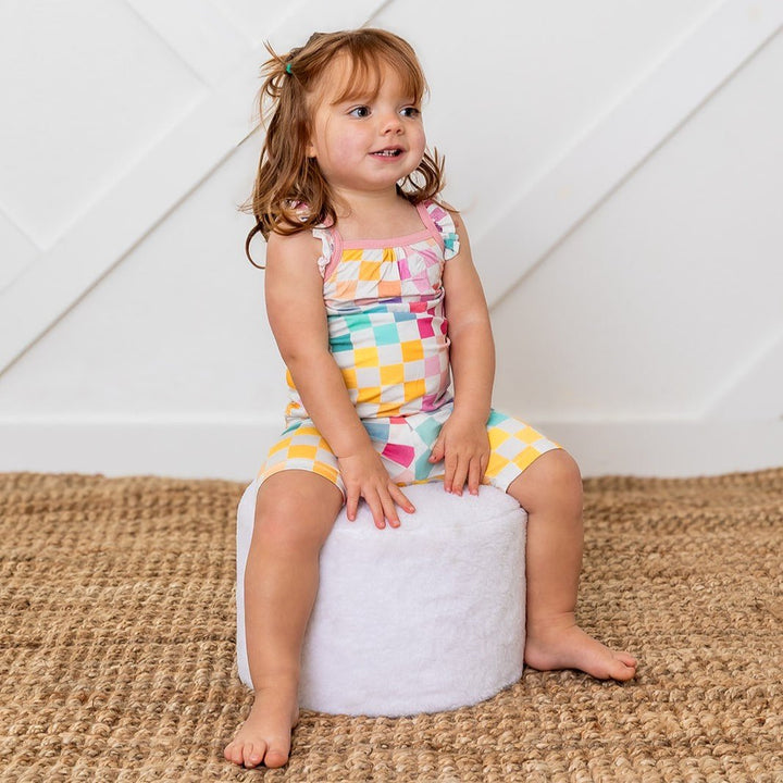 Bestaroo - Bamboo - Pastel Checks Flutter PJs
