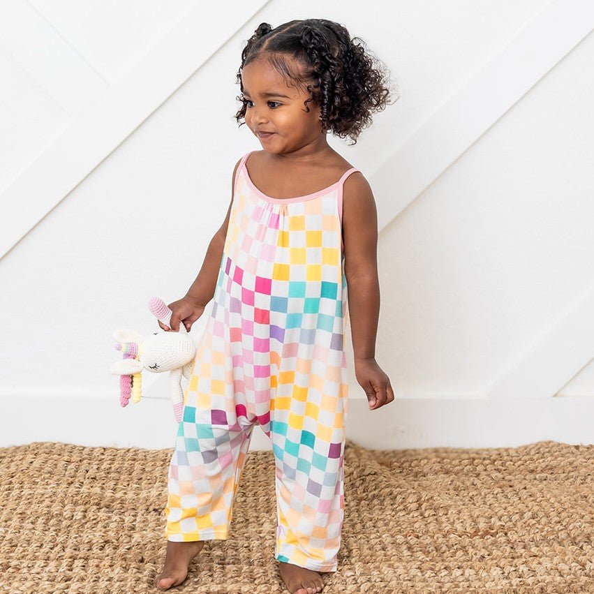 Bestaroo - Bamboo - Pastel Checks Jumpsuit