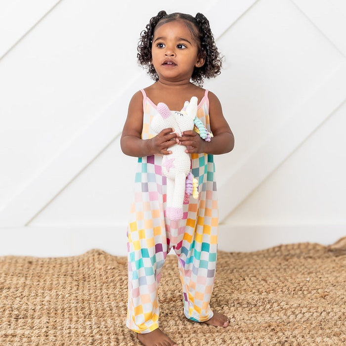 Bestaroo - Bamboo - Pastel Checks Jumpsuit