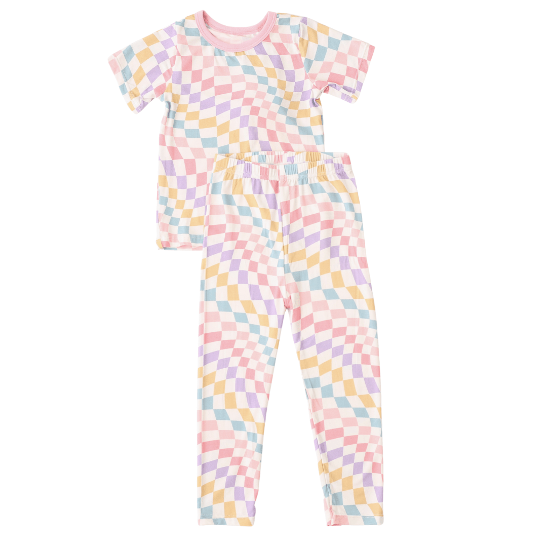 Bestaroo - Bamboo - Pastel Checks Pajama