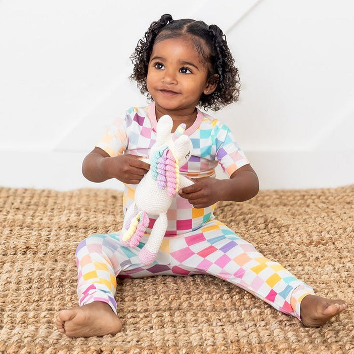 Bestaroo - Bamboo - Pastel Checks S/S Pajama