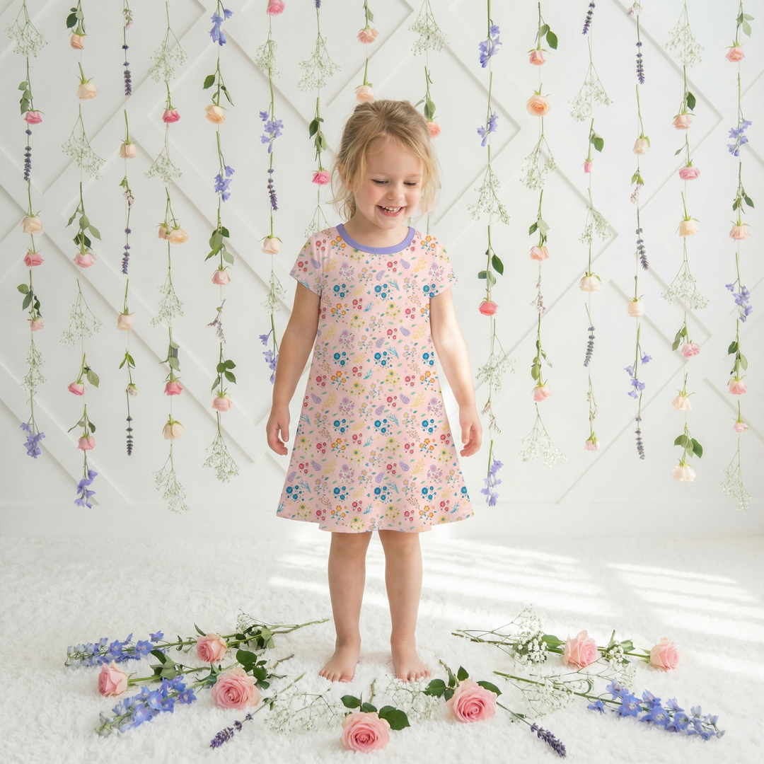 Bestaroo - Bamboo - Petal Parade A-Line Dress