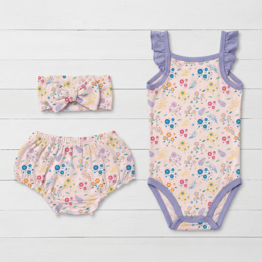 Bestaroo - Bamboo - Petal Parade Bloomer Set