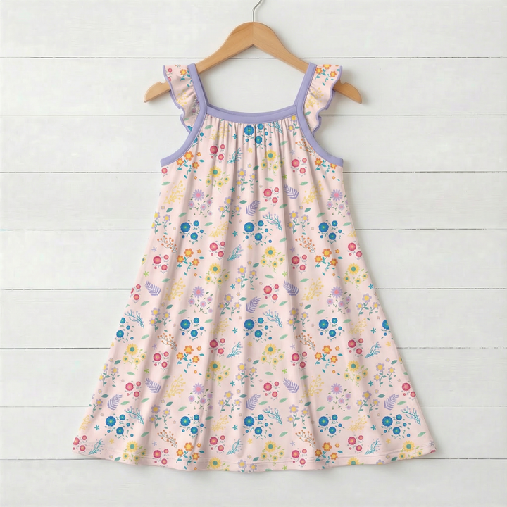 Bestaroo - Bamboo - Petal Parade Flutter Sleeve Dress