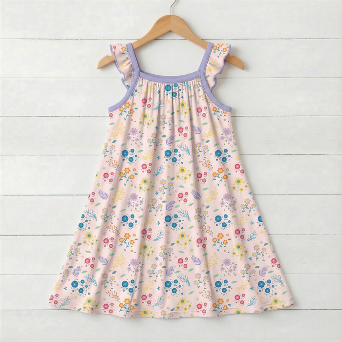 Petal Parade Flutter Sleeve Dress - Bestaroo