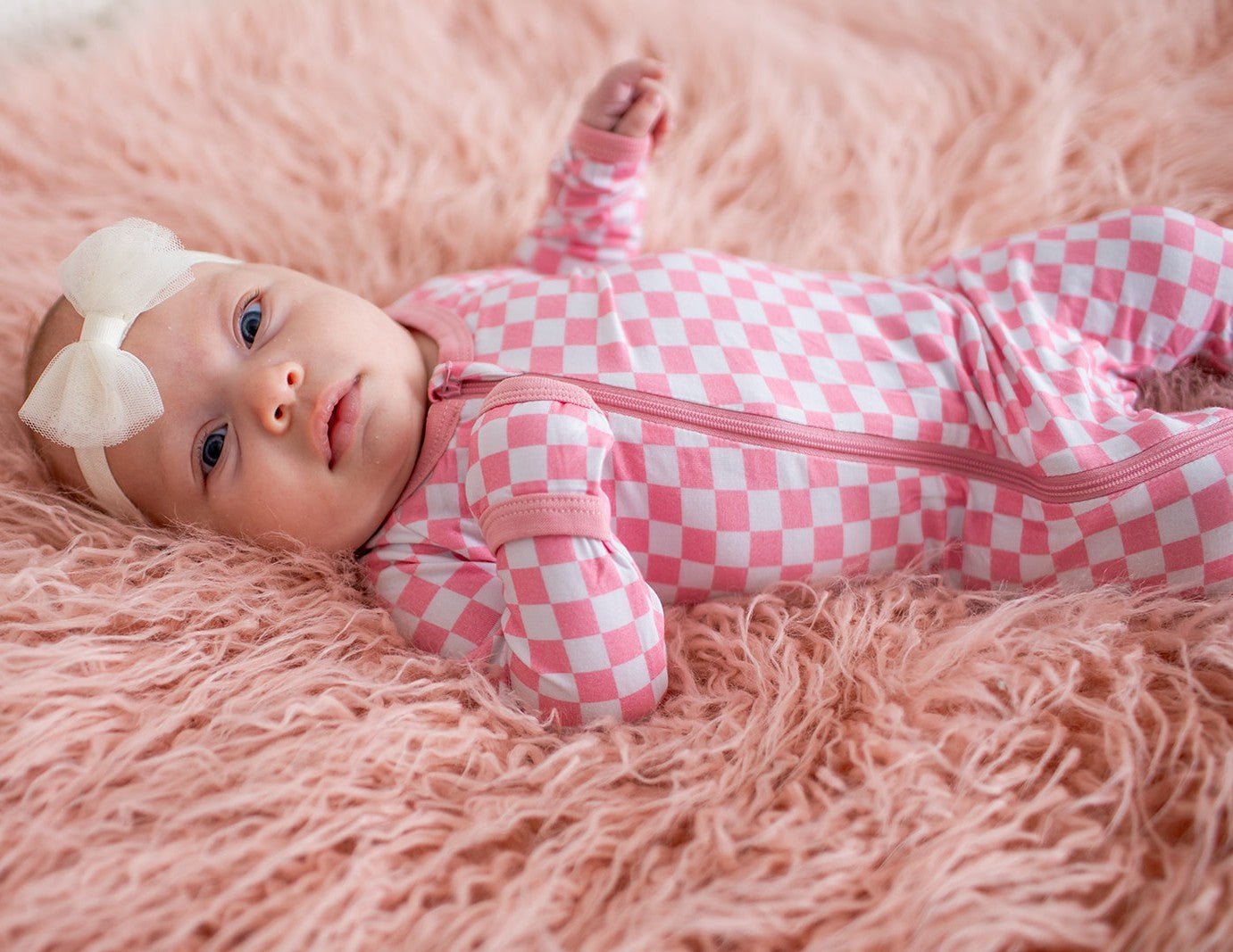 Bestaroo - Pink Checkers Footie