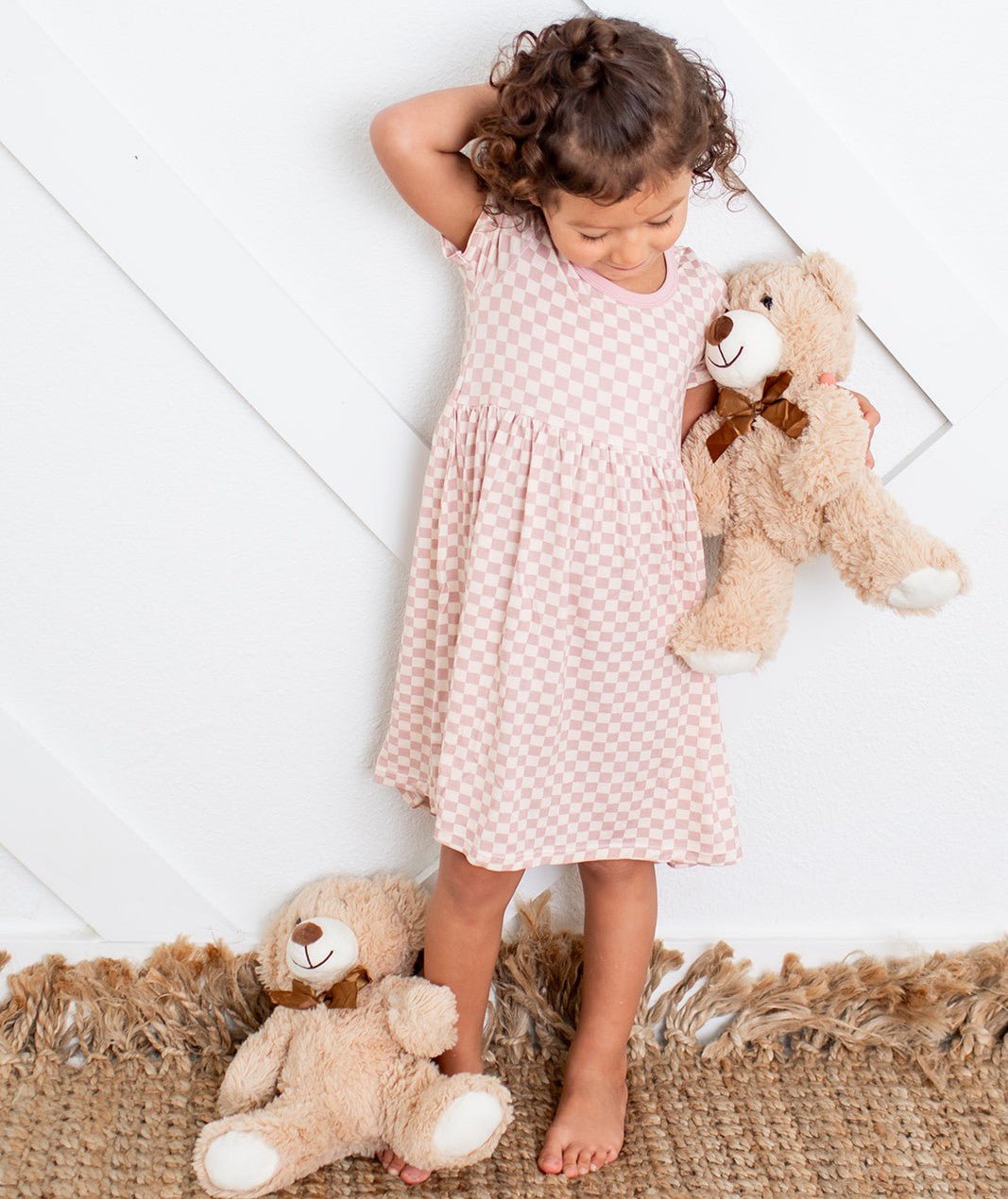 Bestaroo - Bamboo - Pink Checks Dress