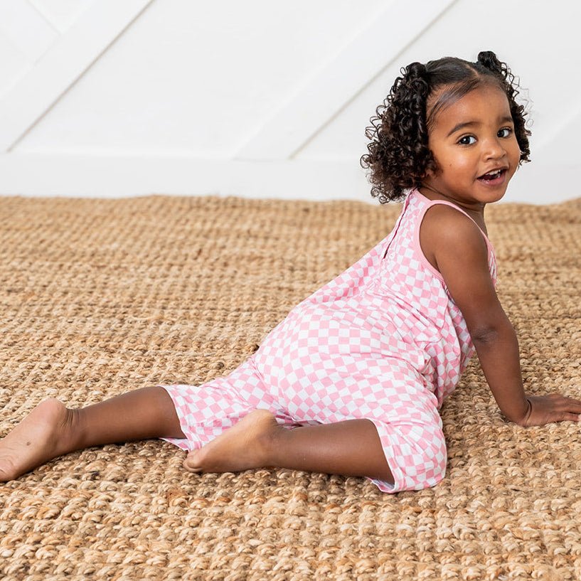 Bestaroo - Pink Checks Jumpsuit