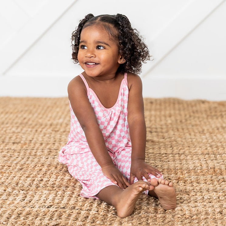 Bestaroo - Pink Checks Jumpsuit