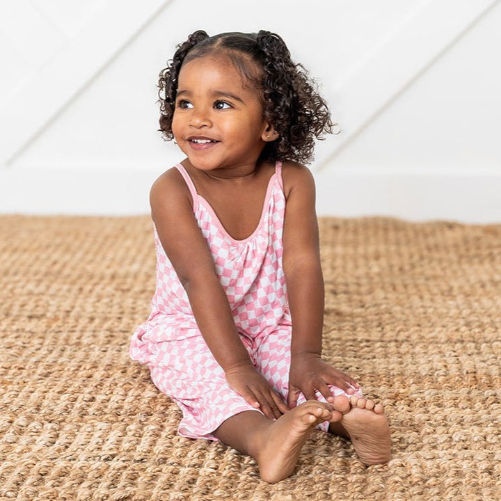 Bestaroo - Pink Checks Jumpsuit