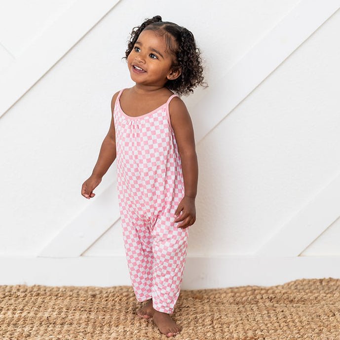 Bestaroo - Pink Checks Jumpsuit