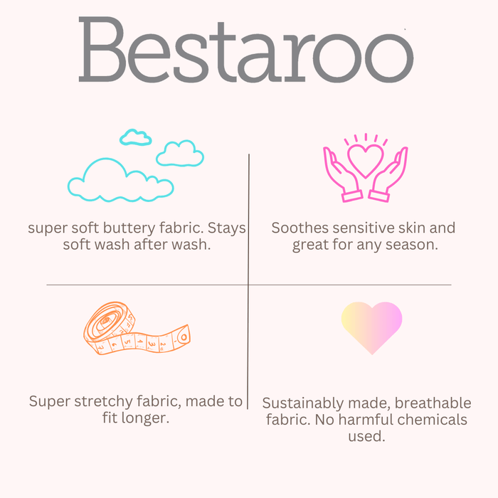 Bestaroo - Bamboo - Pink Petals Bodysuit Dress