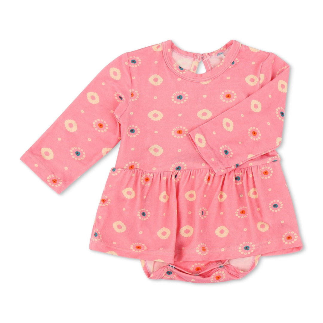 Bestaroo - Bamboo - Pink Petals Bodysuit Dress