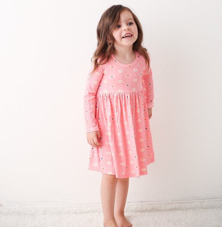 Bestaroo - Bamboo - Pink Petals L/S Dress