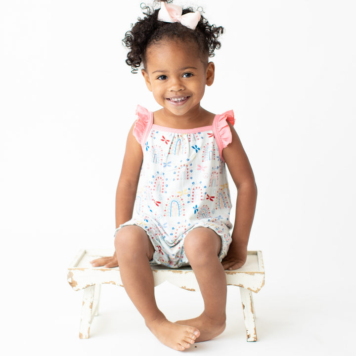 Rainbow Love Romper