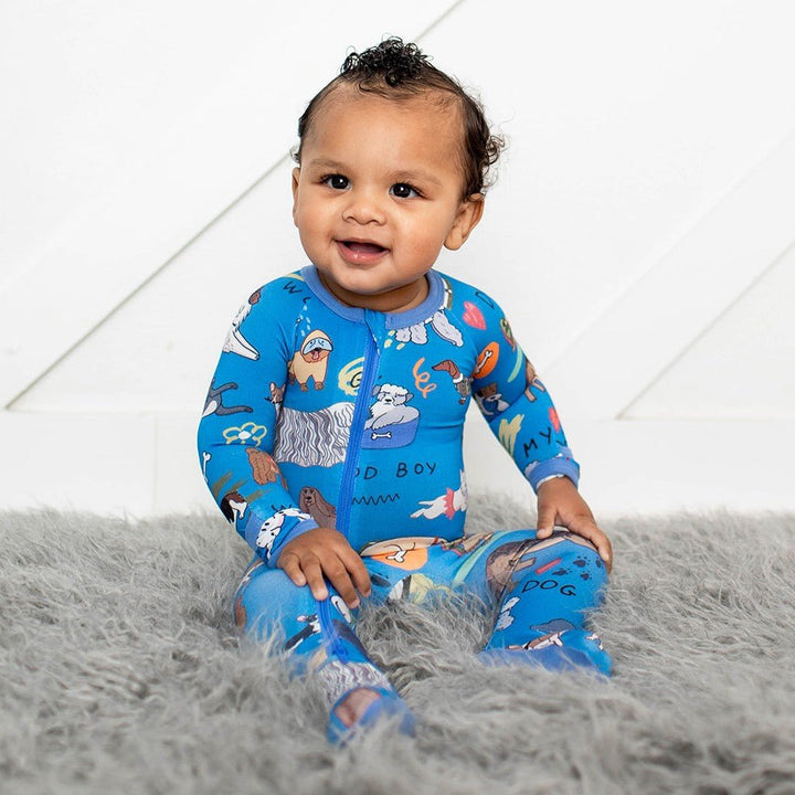 Bestaroo - Bamboo - Puppy Pals Blue Footie
