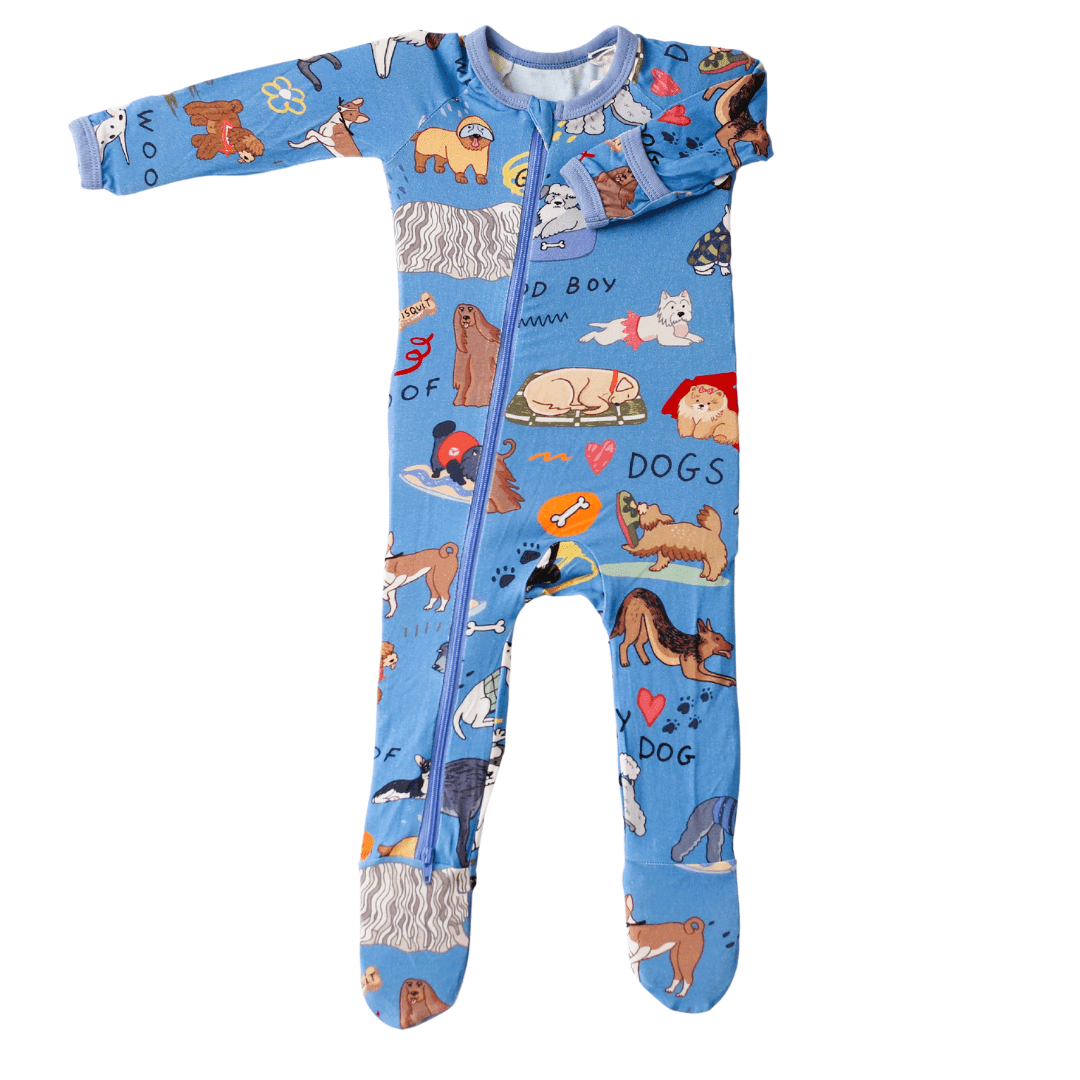 Bestaroo - Bamboo - Puppy Pals Blue Footie
