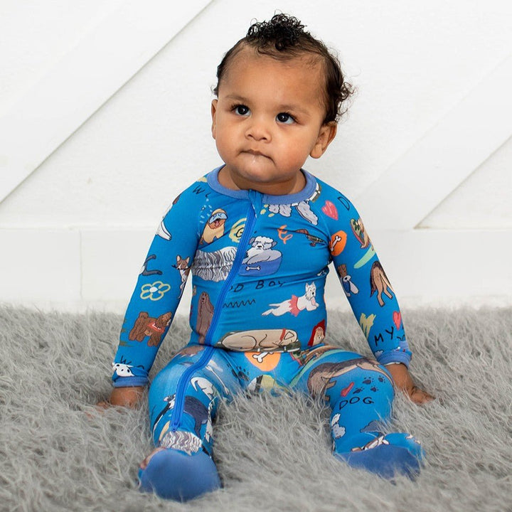 Bestaroo - Bamboo - Puppy Pals Blue Footie