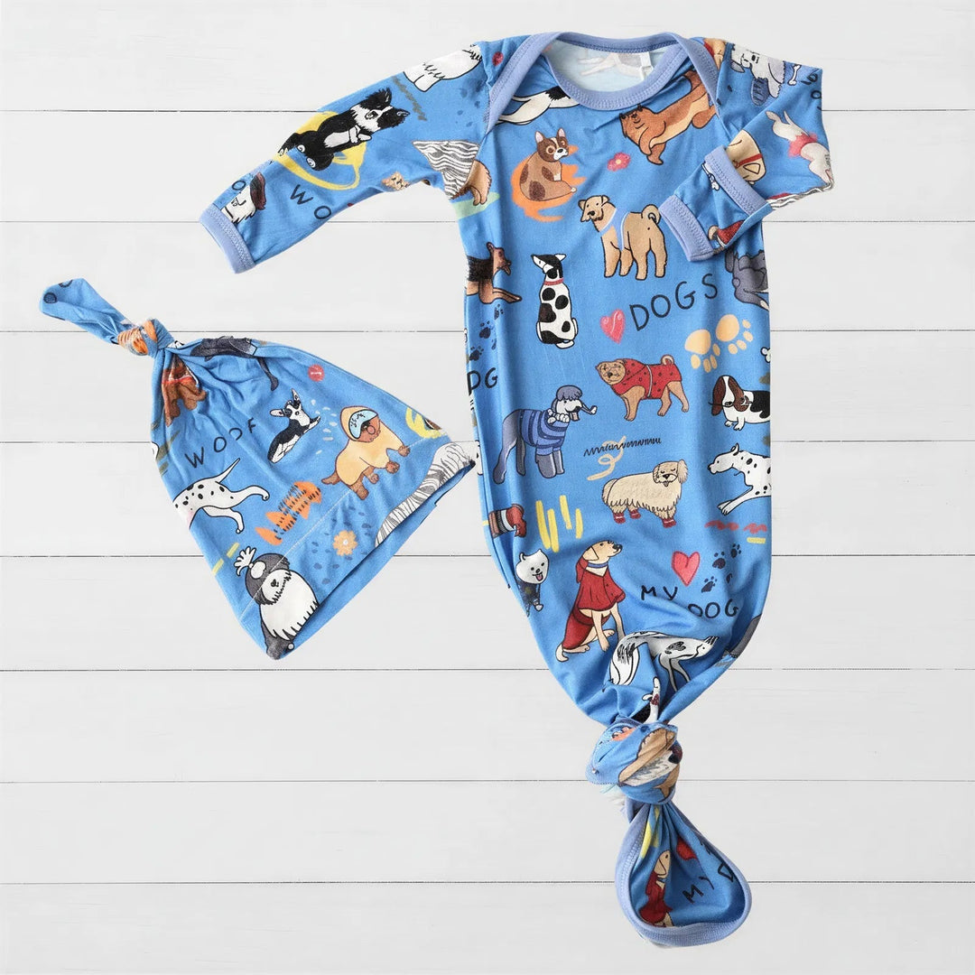 Bestaroo - Bamboo - Puppy Pals Blue Gown & Hat