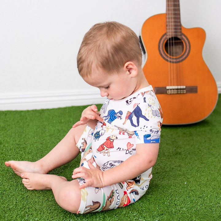 Bestaroo - Puppy Pals White Shorts PJs