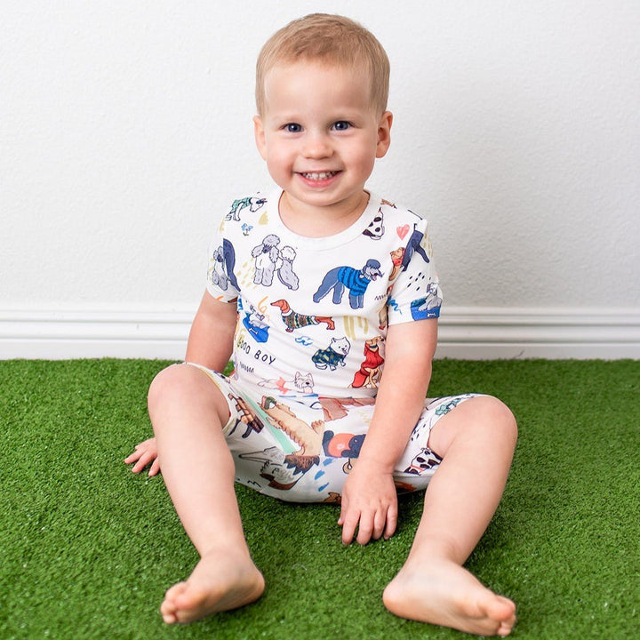 Bestaroo - Puppy Pals White Shorts PJs