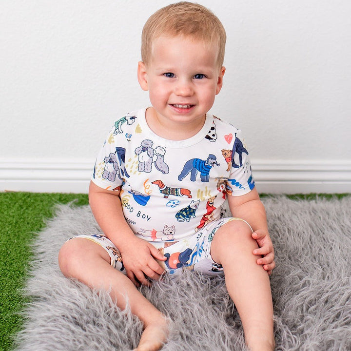 Bestaroo - Puppy Pals White Shorts PJs