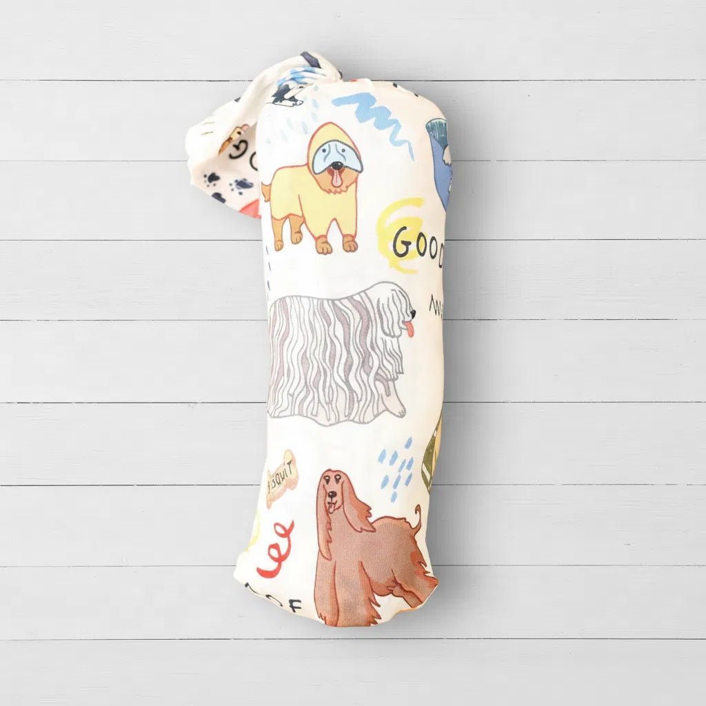 Bestaroo - Bamboo - Puppy Pals White Swaddle